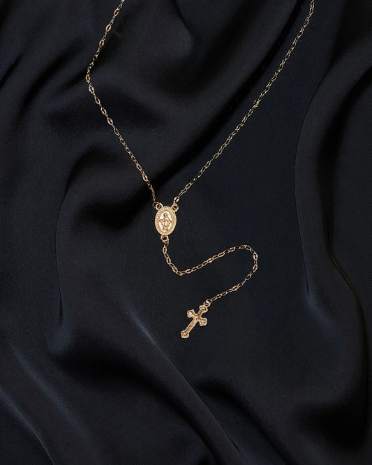 Virgin Mary Cross Necklace
