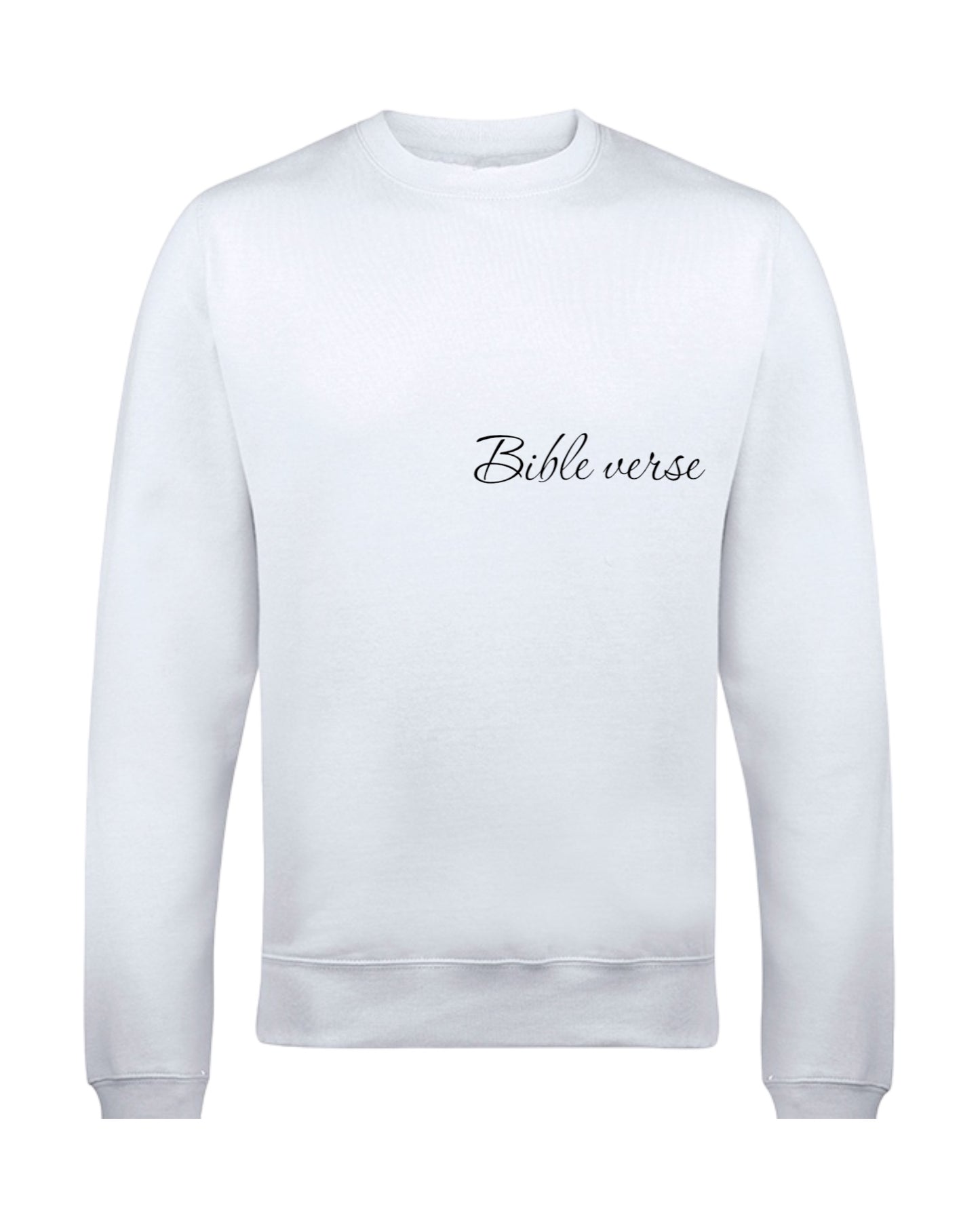 Minimalistisk Bibelvers Sweatshirt