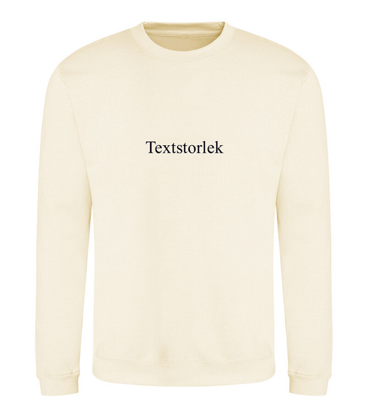 Sweatshirt Textmotiv 13x18cm